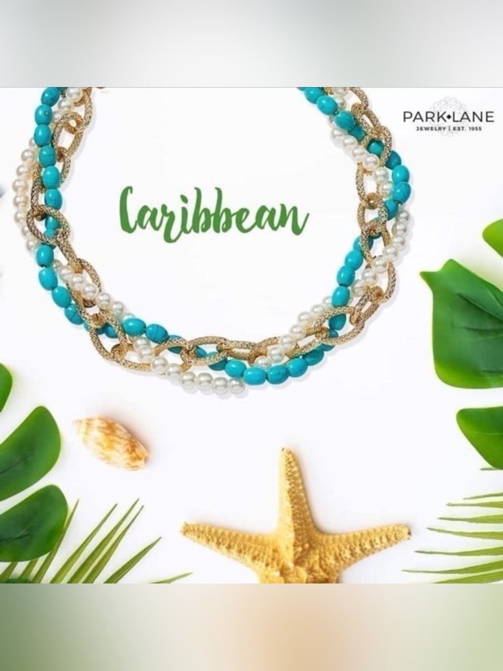 Park Lane Turquoise Caribbean Necklace - Picture 3 of 3